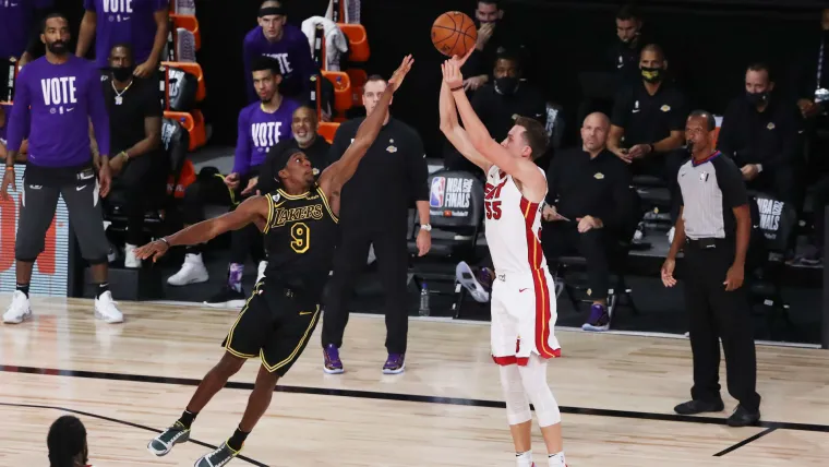 How did Heat's Duncan Robinson break through in Game 5? 'Persistent' movement and poor Lakers defense image