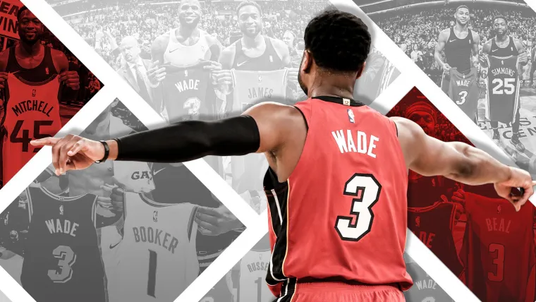 #OneLastDance – Every jersey swap from Dwyane Wade's final NBA season image