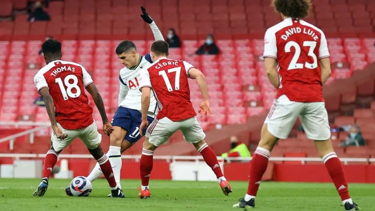 Erik Lamela Arsenal vs Tottenham Premier League 2020-21