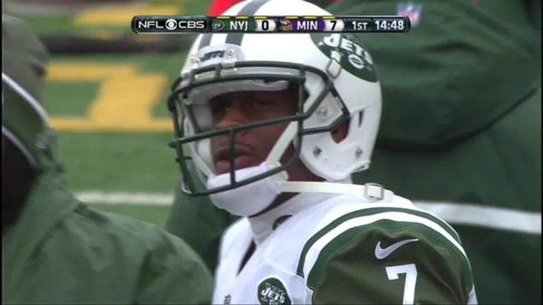 Geno Smith's first pass was a pick-six, because of course it was image