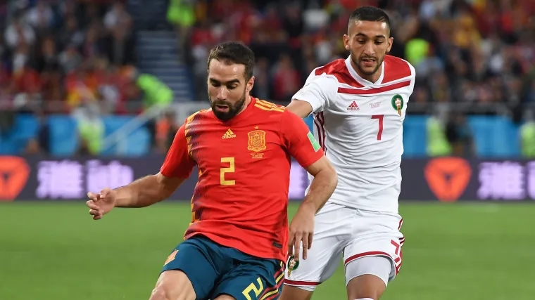 Hakim Yizech Dani Carvajal Spain Morocco España Marruecos 25062018