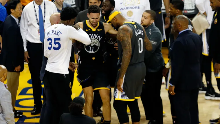 Klay Thompson injury update: Warriors guard tore ACL in Game 6, team confirms image