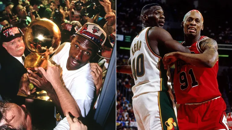 Michael Jordan, Shawn Kemp, Dennis Rodman