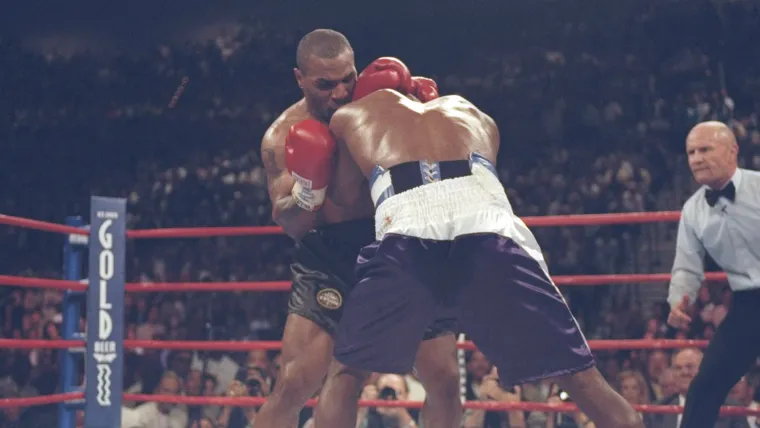 Mike Tyson and Evander Holyfield - cropped