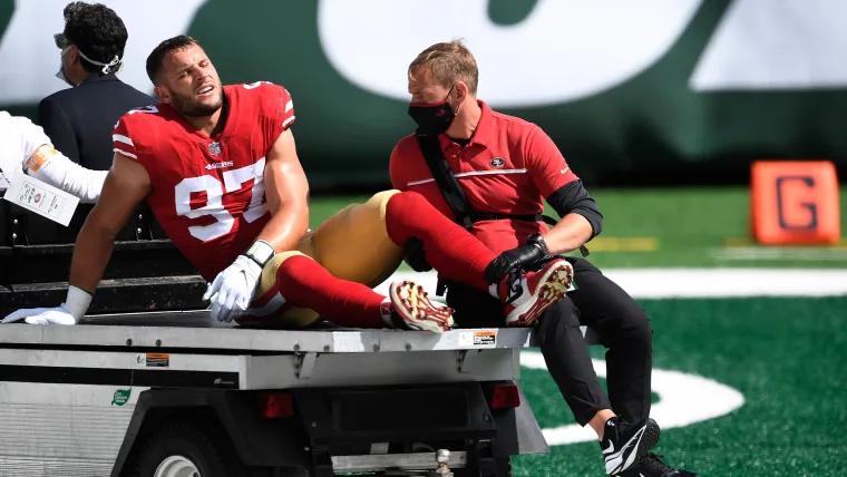 Nick Bosa, Solomon Thomas injury update: 49ers fear ACL tears for defensive stars image
