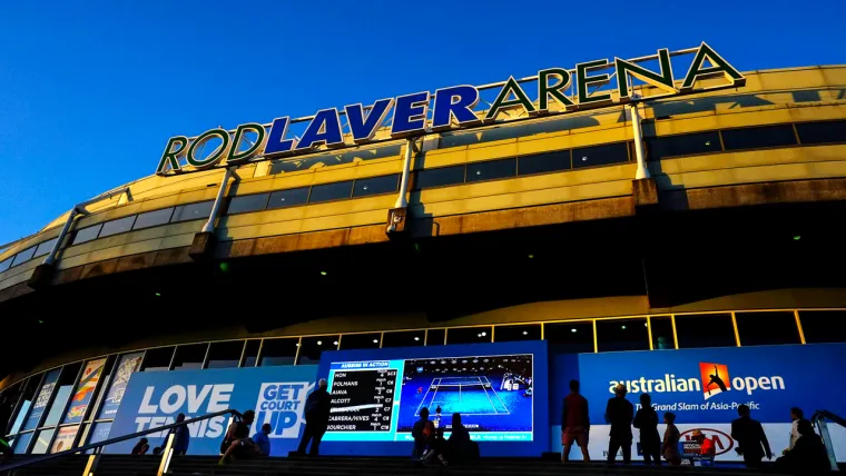 Rod Laver Arena during day 10 of the 2014 Australian Open. Jan 22 2014