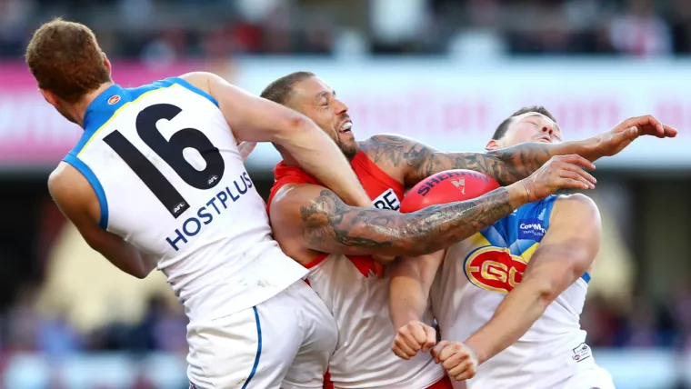 Steven May reveals massive failed sledge from Lance Franklin before Suns beat Buddy's Swans image