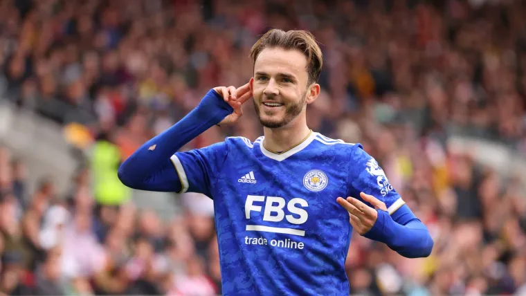 James Maddison Leicester Brentford 2021-22