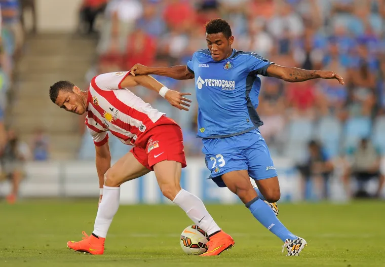 Fredy Hinestroza Tomer Hemed Getafe Almería 08292014