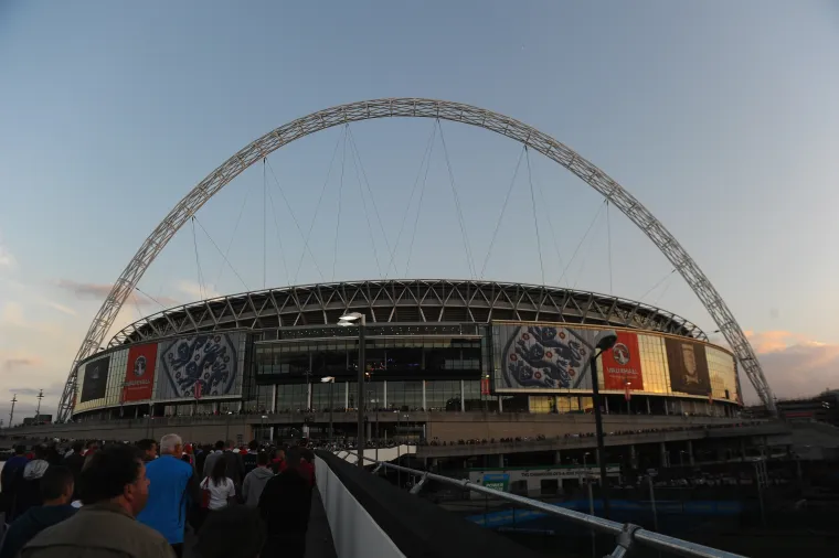 Wembley Stadium.