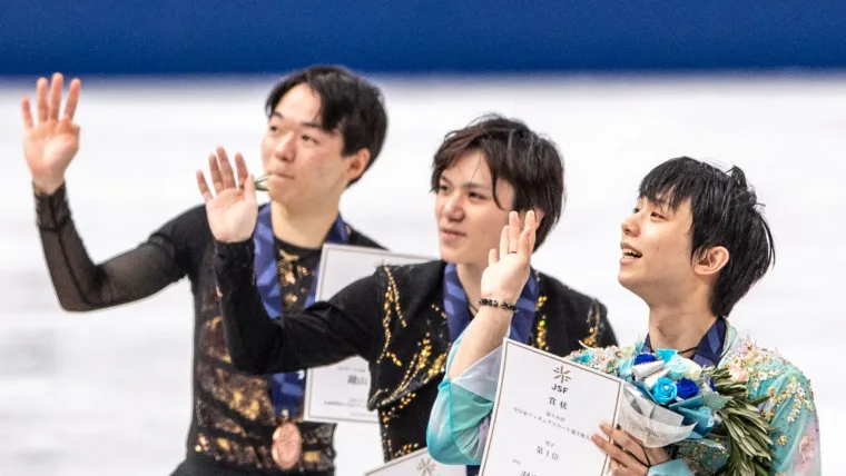 北京五輪日本代表に決まった鍵山、宇野、羽生の男子シングル勢