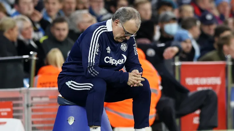 Marcelo Bielsa Leeds United manager Man City