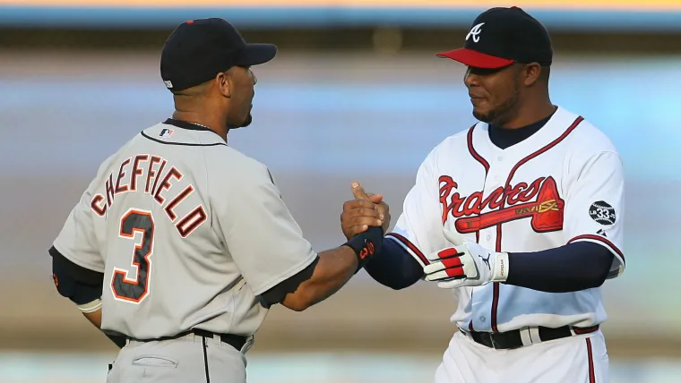 Gary Sheffield and Andruw Jones