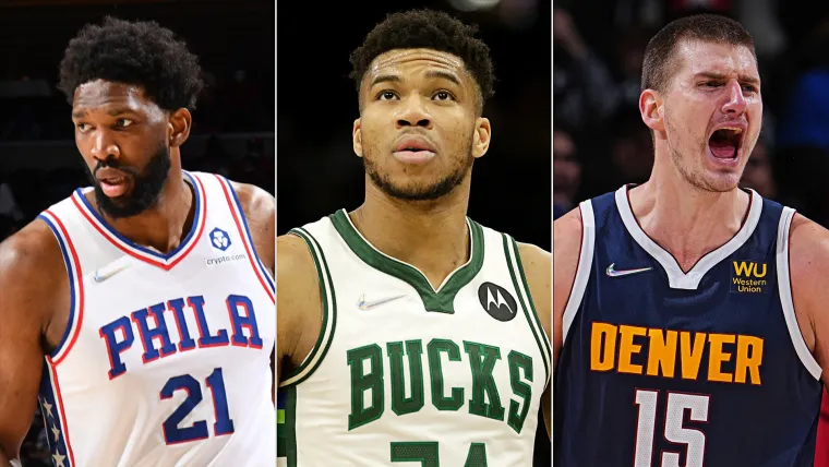 Joel Embiid, Giannis Antetokounmpo, Nikola Jokic