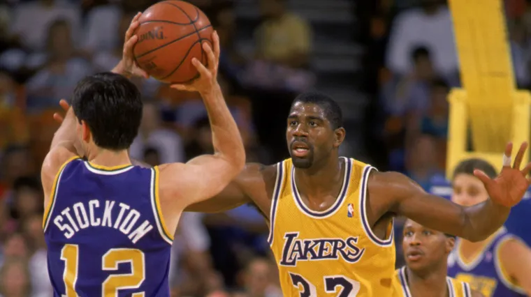 John Stockton y Magic Johnson