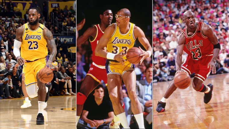 LeBron James Kareem Abdul-Jabbar Michael Jordan