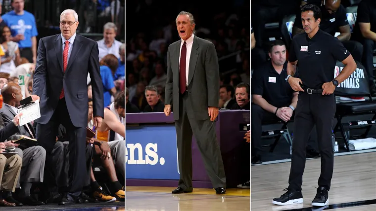 Phil Jackson, Pat Riley y Erik Spoelstra