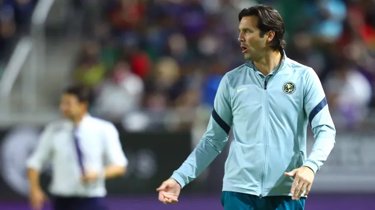 Santiago Solari, entrenador de las Águilas del América.