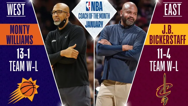 Phoenix Suns Monty Williams Cleveland Cavaliers J.B. Bickerstaff