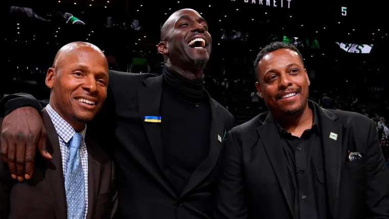 Boston Celtics Paul Pierce Kevin Garnett Ray Allen