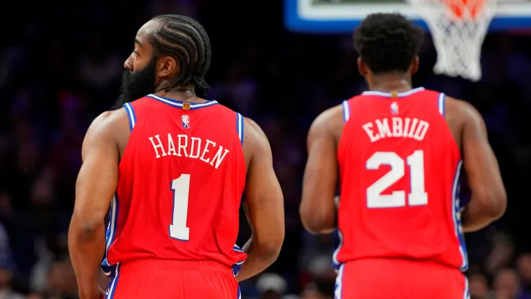 James Harden and Joel Embiid