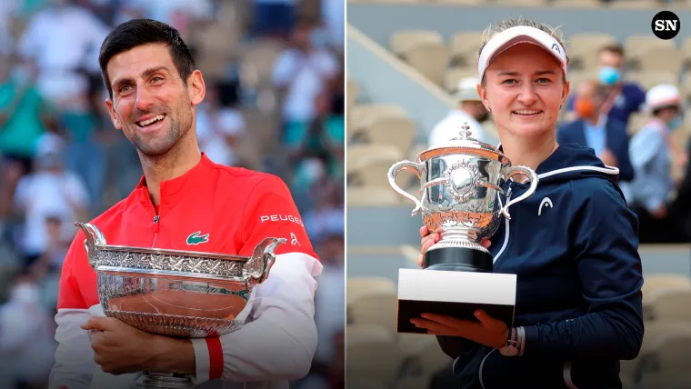 Novak Djokovic Barbora Krejcikova French Open