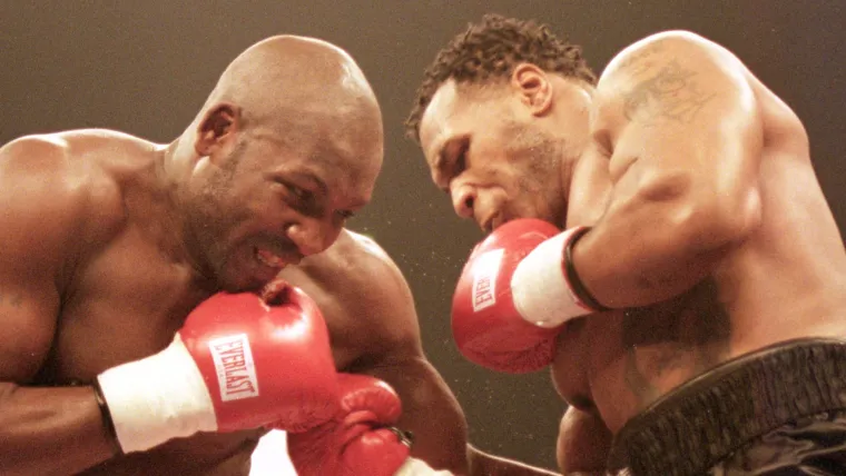 Julius Francis fighting Mike Tyson