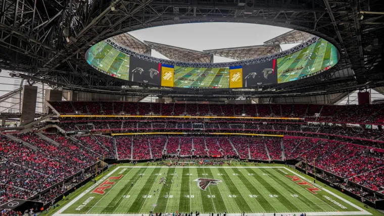 Mercedes-Benz Stadium in Atlanta Georgia interior