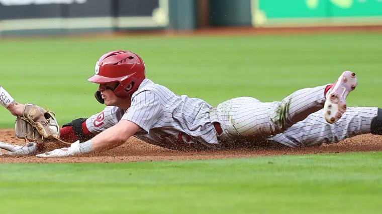 Is Oklahoma infielder Jackson Nicklaus related to Jack Nicklaus? Freshman leaving his mark at College World Series image
