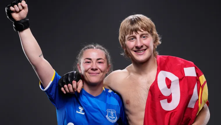 A photo of Molly McCann and Paddy Pimblett