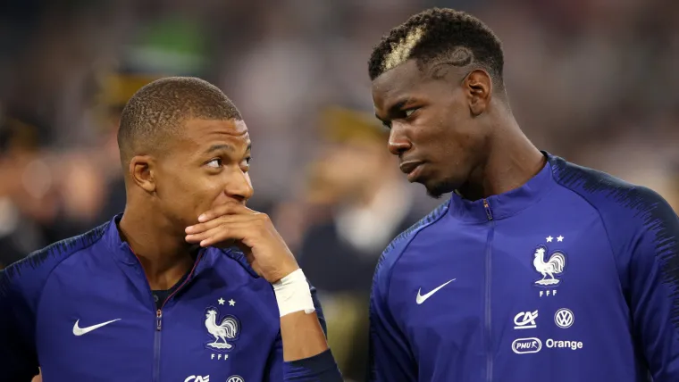 Paul Pogba Kylian Mbappe