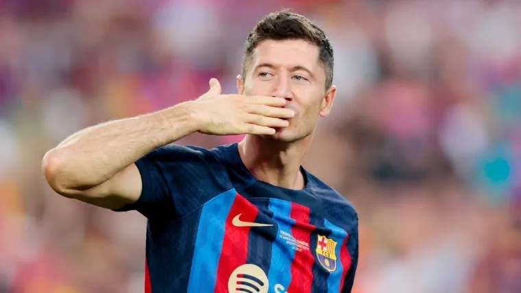 Robert Lewandowski of Barcelona