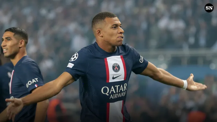 Kylian Mbappe of PSG vs. Juventus