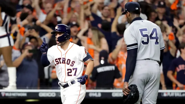 Jose Altuve and Aroldis Chapman