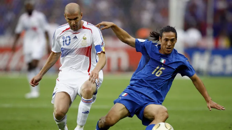 Camoranesi Zidane France Italy World Cup Final 2006