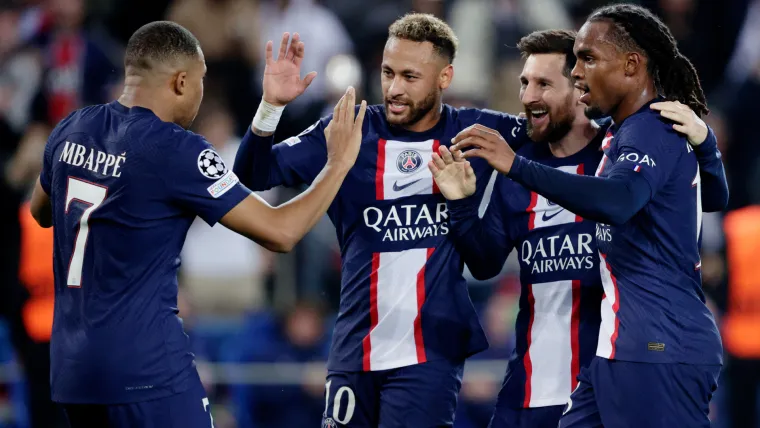 Messi Neymar Mbappé PSG 