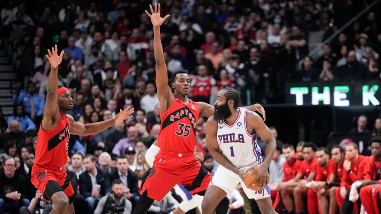 Christian Koloko defends James Harden