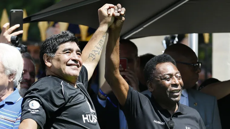 Diego Maradona y Pelé