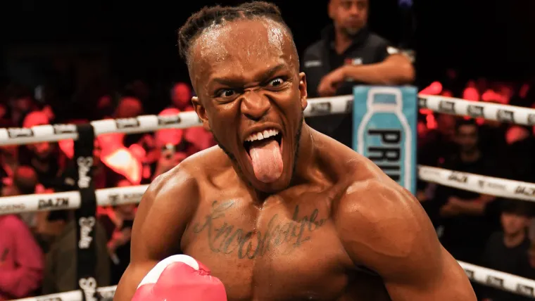 KSI celebrates