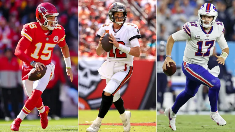 Patrick Mahomes-Tom Brady-Josh Allen