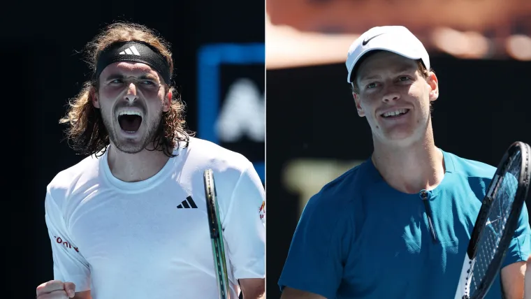 Stefanos Tsitsipas Jannik Sinner Australian Open