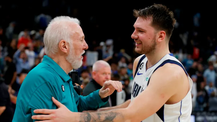 Luka Doncic (Dallas Mavericks), Gregg Popovich (Spurs)