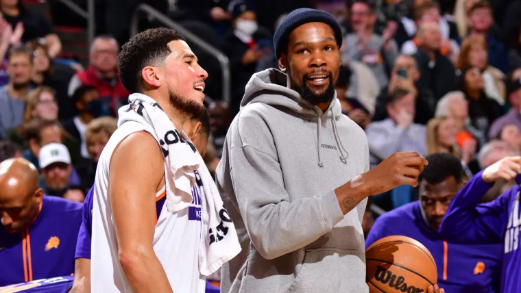 Devin Booker and Kevin Durant