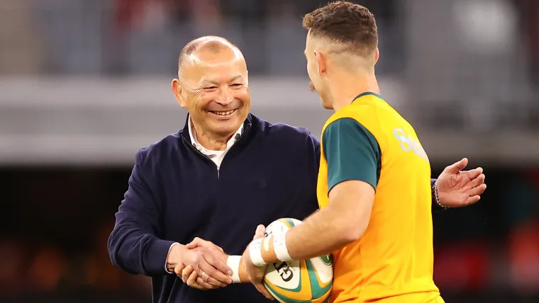 Eddie Jones Nic White Wallabies January 2023