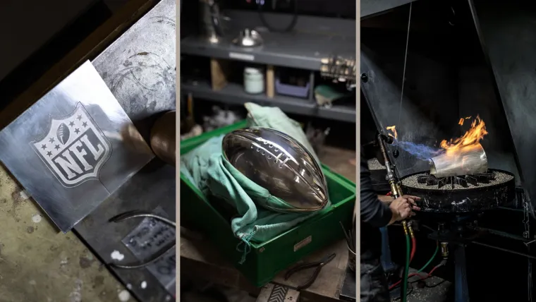 Vince Lombardi Trophy. Photo: Tiffany & Co