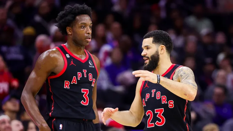 O.G. Anunoby and Fred VanVleet 