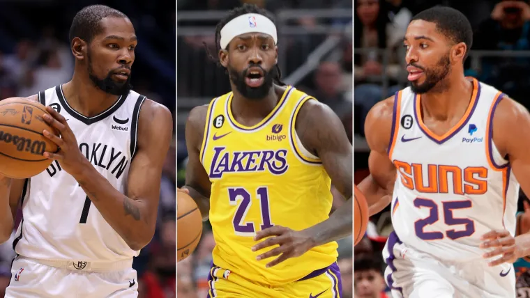 Kevin Durant, Patrick Beverley, Mikal Bridges