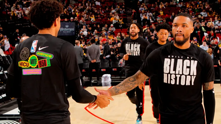 Matisse Thybulle, Damian Lillard (Portland Trail Blazers)