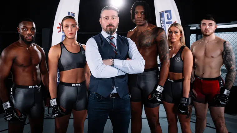 PFL fighters including Dakota Ditcheva, Simeon Powell and ambassador Dan Hardy