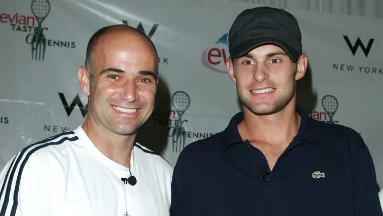 Andre Agassi and Andy Roddick